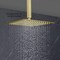 Kibi Cube 12 Metal Ultra Thin Profile Rain Shower Head 1.75 GPM - Brushed Gold SH1202BG - alternate 8